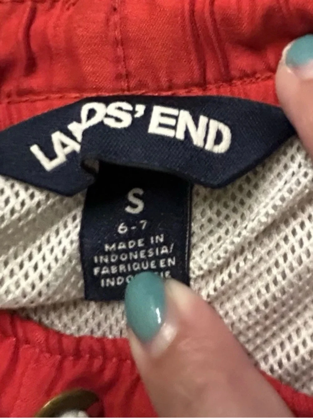 Boys Carter’s Lands End Summer Swim Trunks Marine Ocean Size 6/7